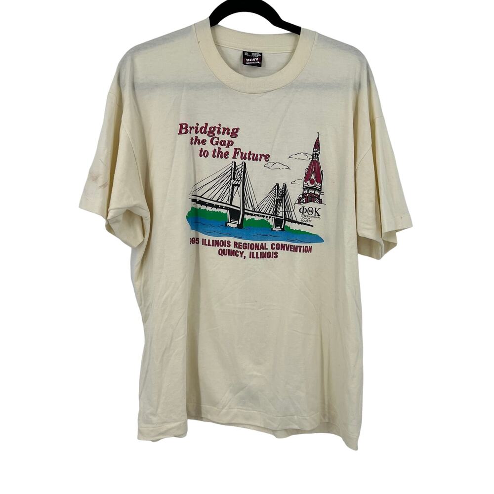 Vintage BEST FOTL T-shirt 1995 Illinois Regional Convention Honor Society Quincy